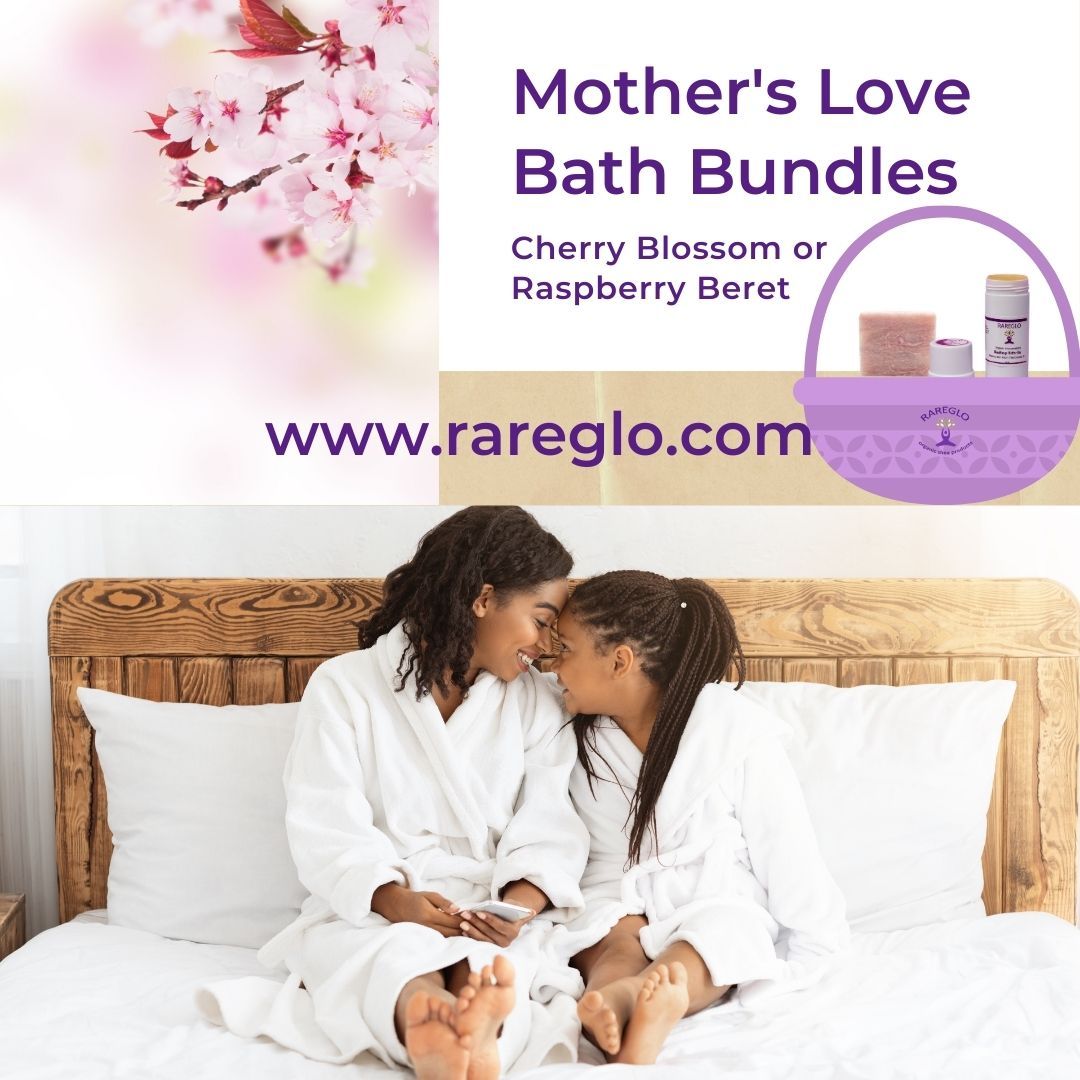 Cherry Blossom Vegan Bath Bundles Just In Time For Mother's Day! - RareGlo Organic Shea Products