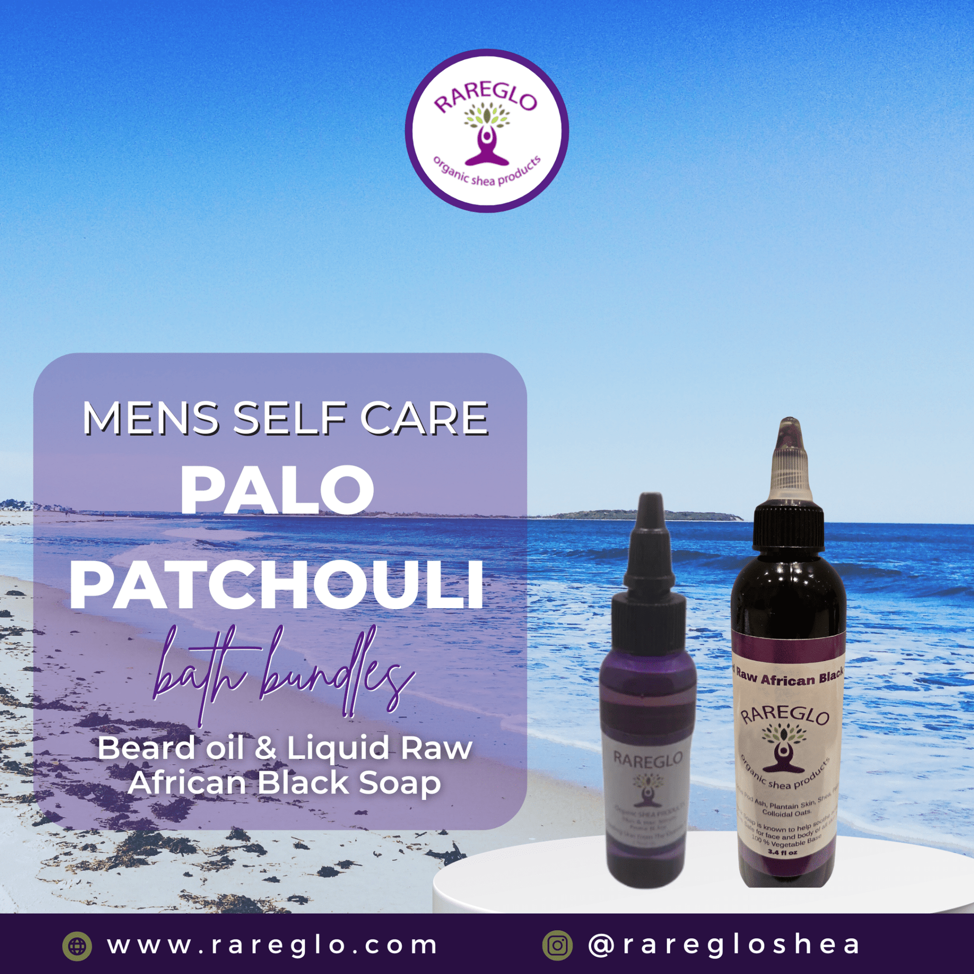 GLO Bath Bundle - RareGlo Organic Shea Products