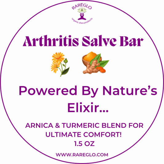 Arthritis Salve Bar - RareGlo Organic Shea Products