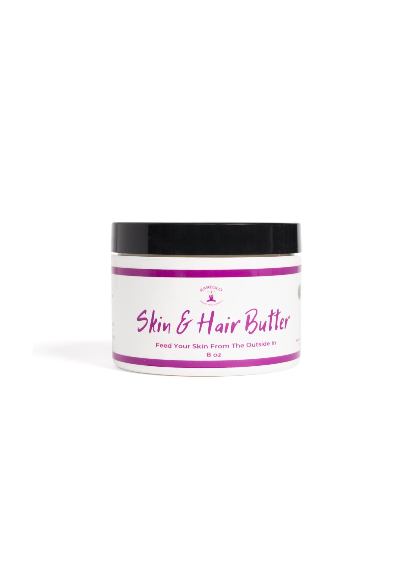 RareGlo Skin & Hair Butter 8 oz - RareGlo Organic Shea Products 
